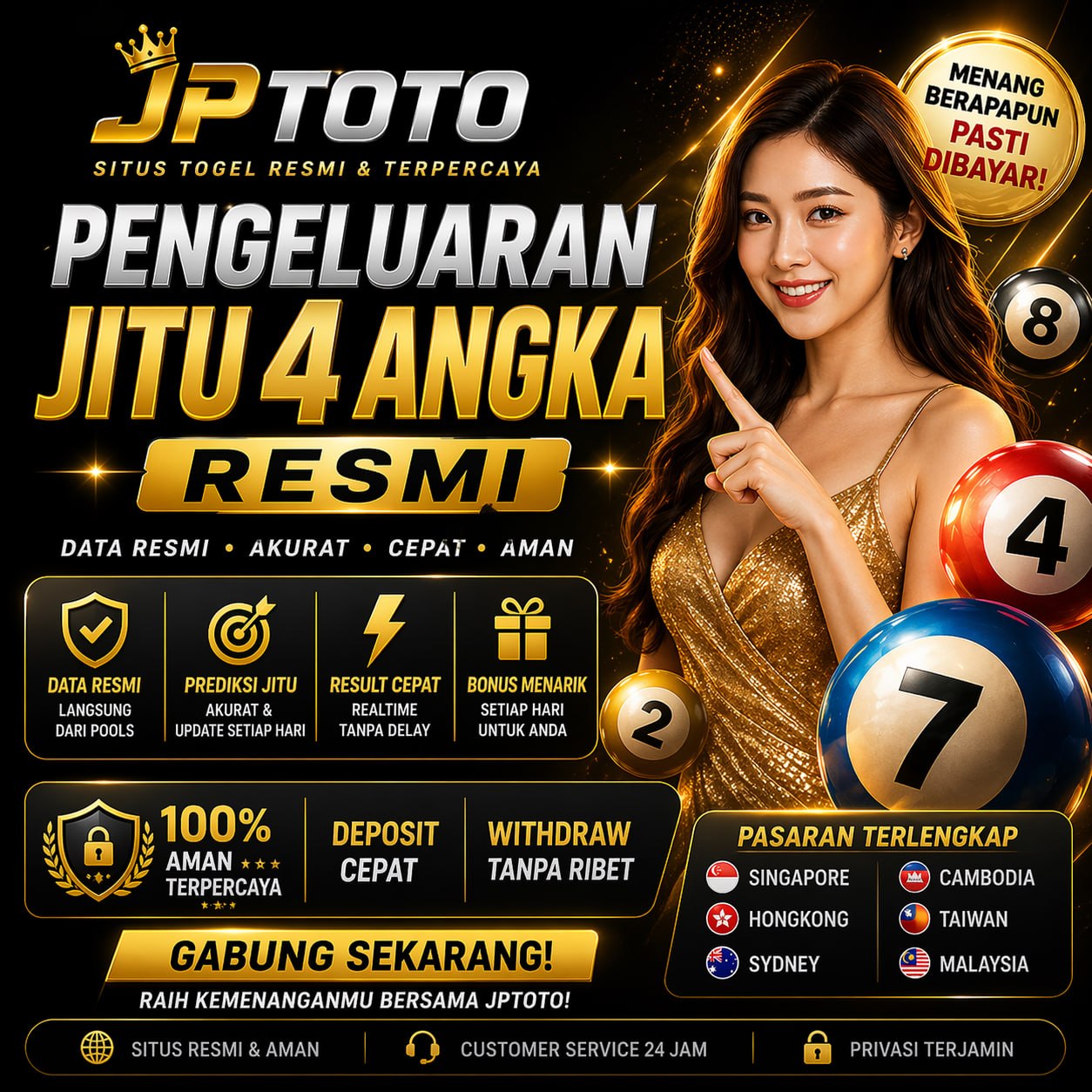 JPTOTO Pencetus Toto Macau 4D Situs Resmi Pengeluaran Bandar Togel